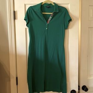 Lands’ End Green polo shirt dress